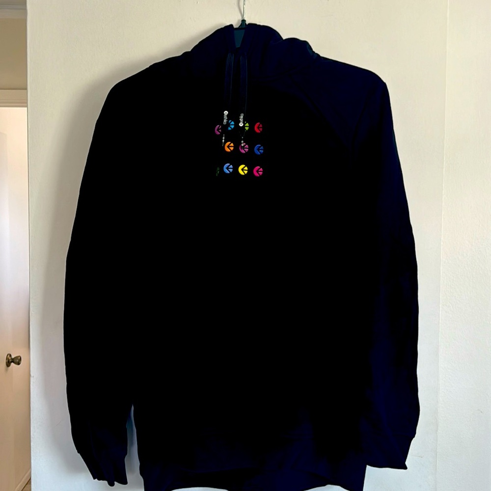 Ethika Women’s Hoodie Black with Multi-Color Logo XL
